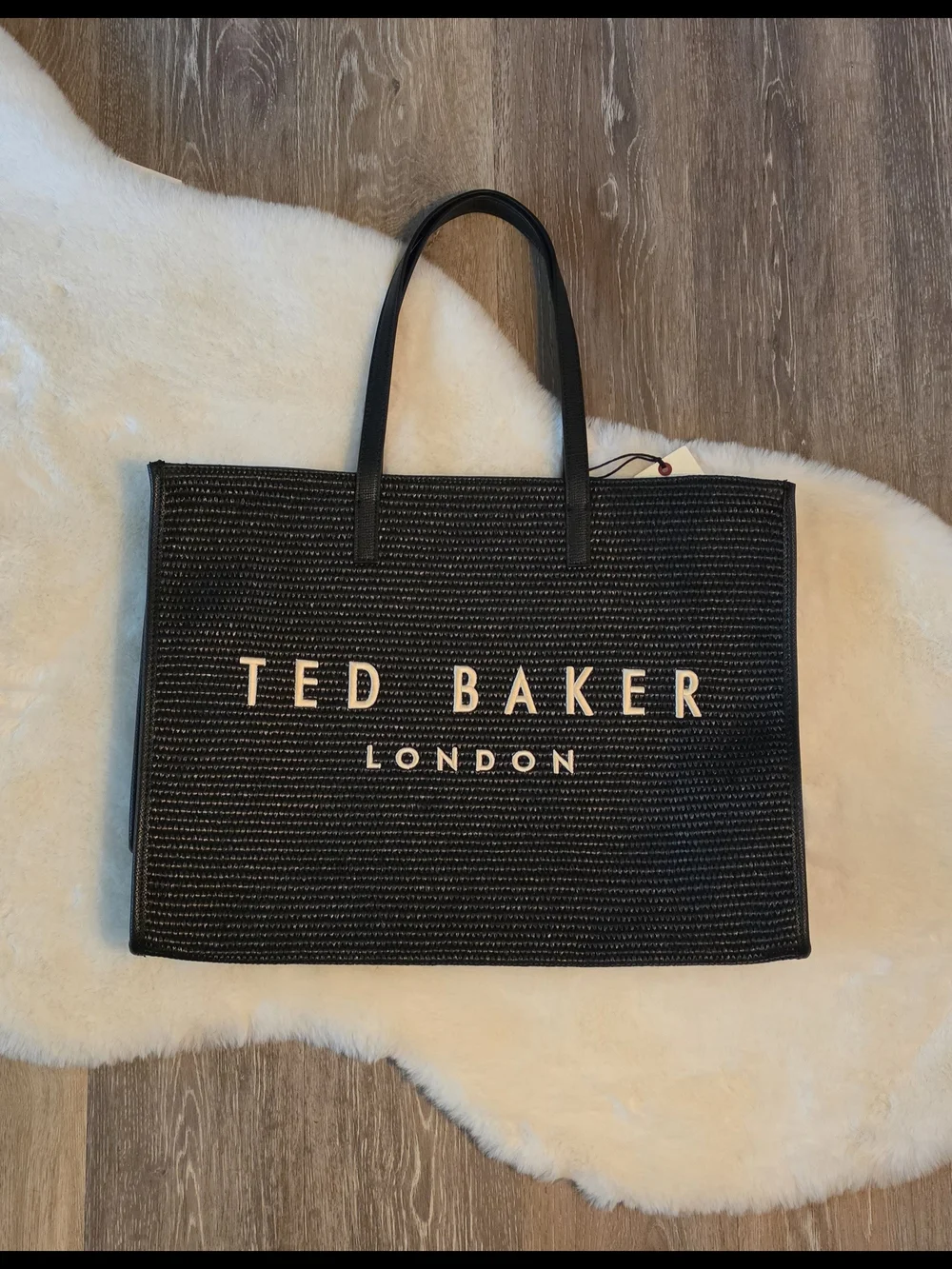 Ted Baker Black Logo Tote Bag NWT